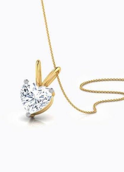 Heart Solitaire Pendant