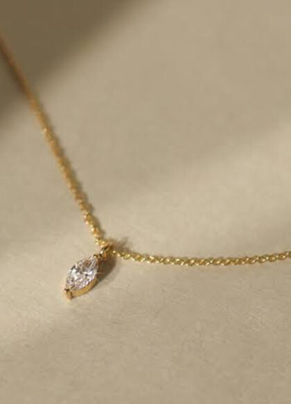 Marquise Solitaire Pendant